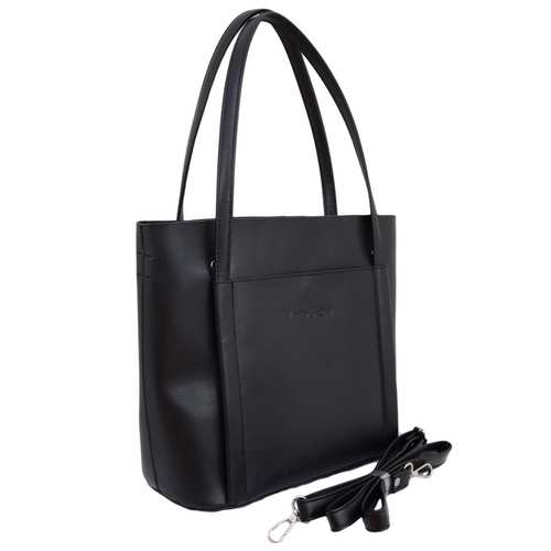 Елегантна сумка в стилі "Tote Bag" від українського бренду  "LucheRino"  виготовлена з екошкіри та фурнітури в кольорі  - нікель.