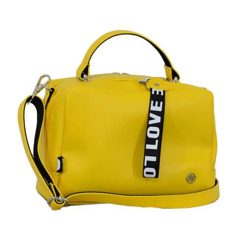 Елегантна сумочка від українського виробника ТМ "LucheRino" з короткою ручкою та регульованим плечовим ремінцем.